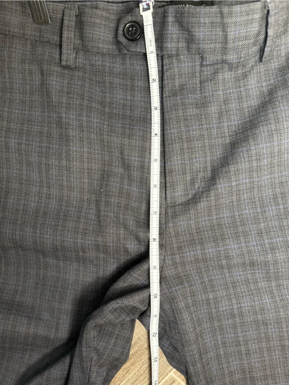 Banana Republic Gray Plaid Slim Trousers